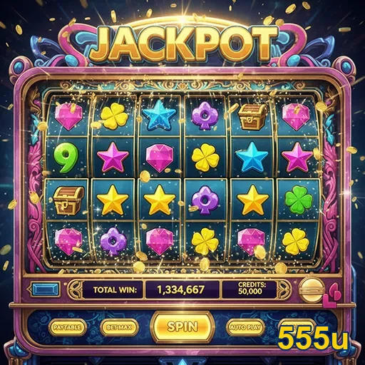 Tela de slot games otimizada para mobile na 555u
